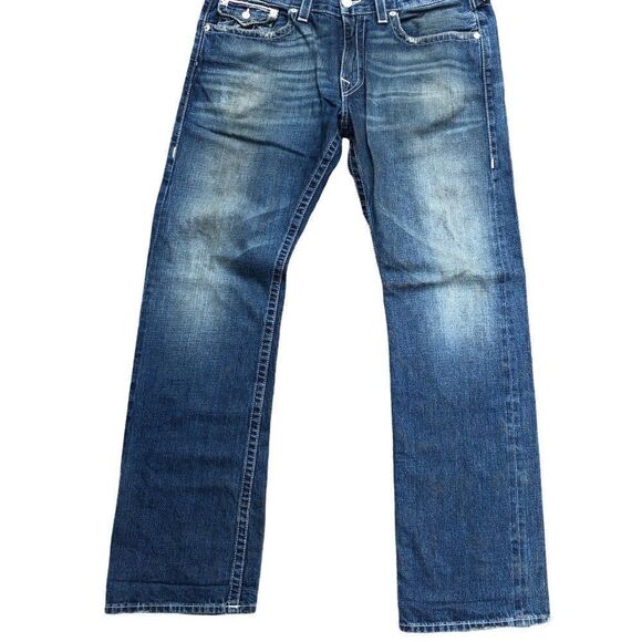 True Religion Jeans Size 36 STRAIGHT Blue - Picture 4 of 10